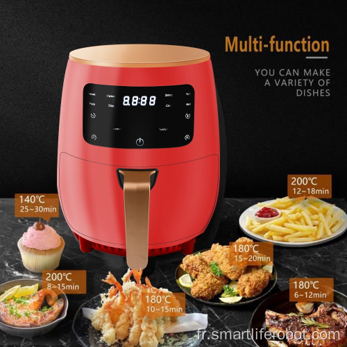 Friteuse à air pour appareils de cuisine intelligents de 4,5 L